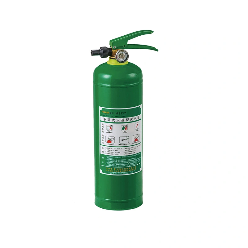 Draagbaar brandblusser op waterbasis